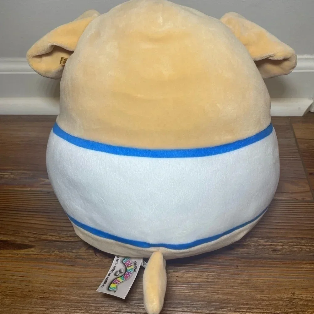 Spencer the Dog Squishmallows Tan White Blue Stuffy Stuffed Animal Toy Kids - Picture 2 of 2